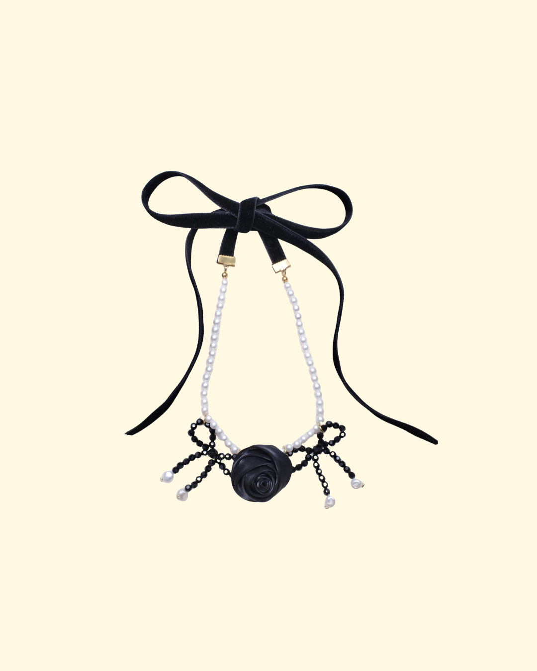 ROSE VELVET CHOKER