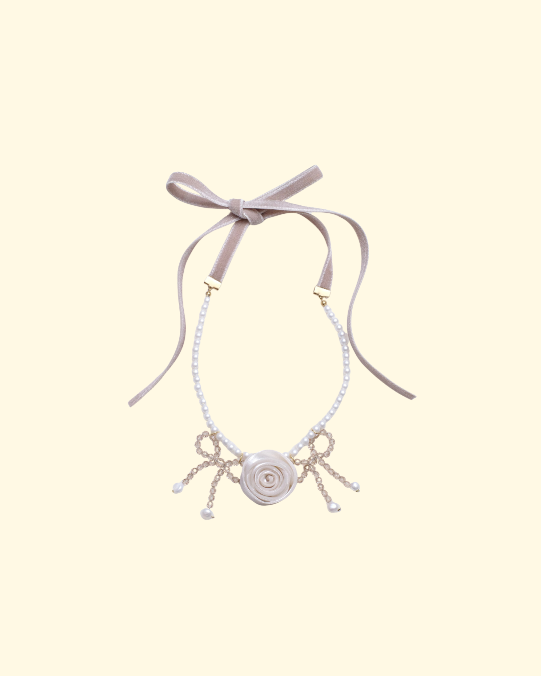 ROSE VELVET CHOKER