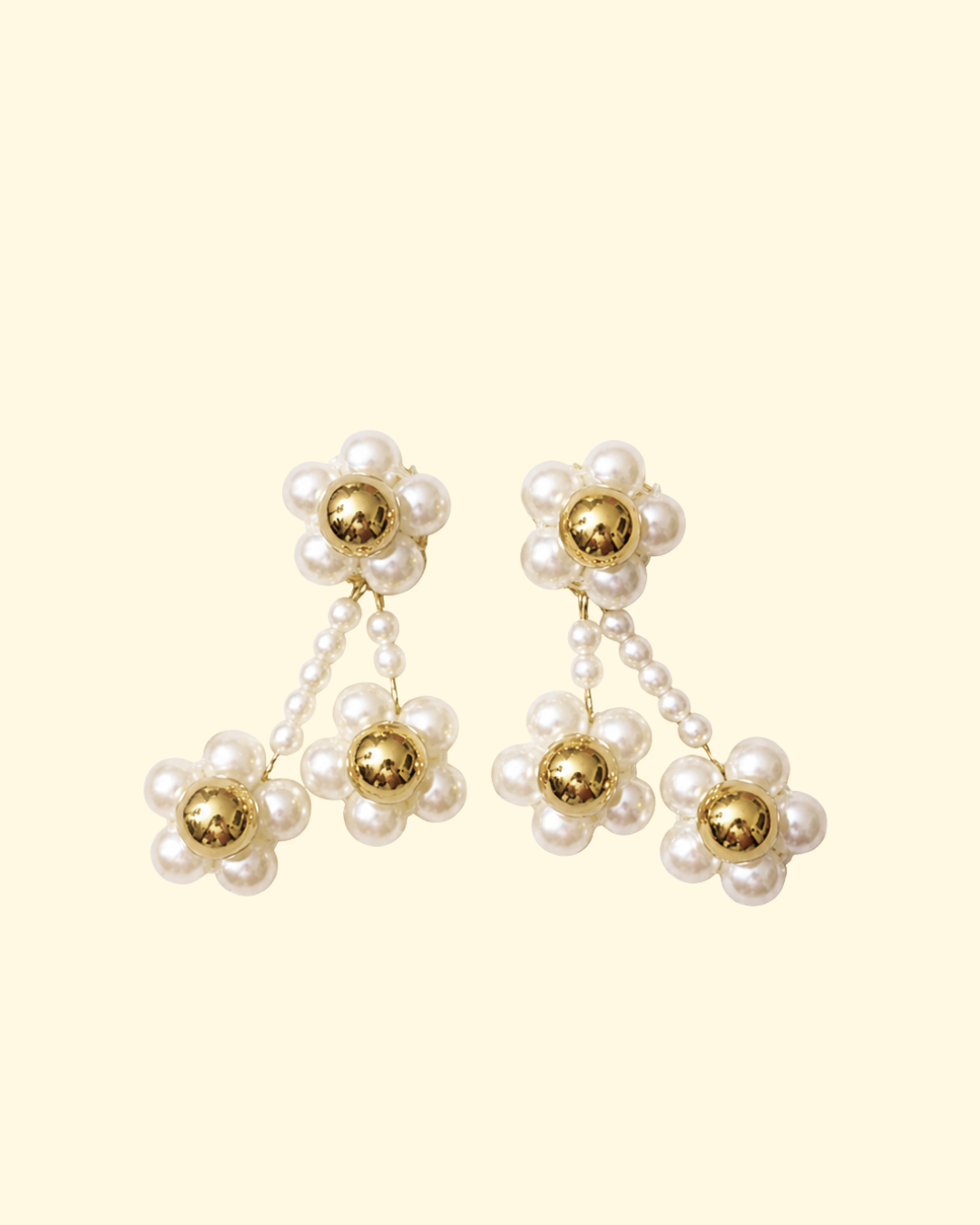 雪の華イヤリング / ピアス