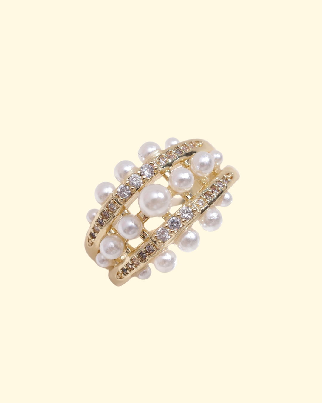 PEARL TIARA RING