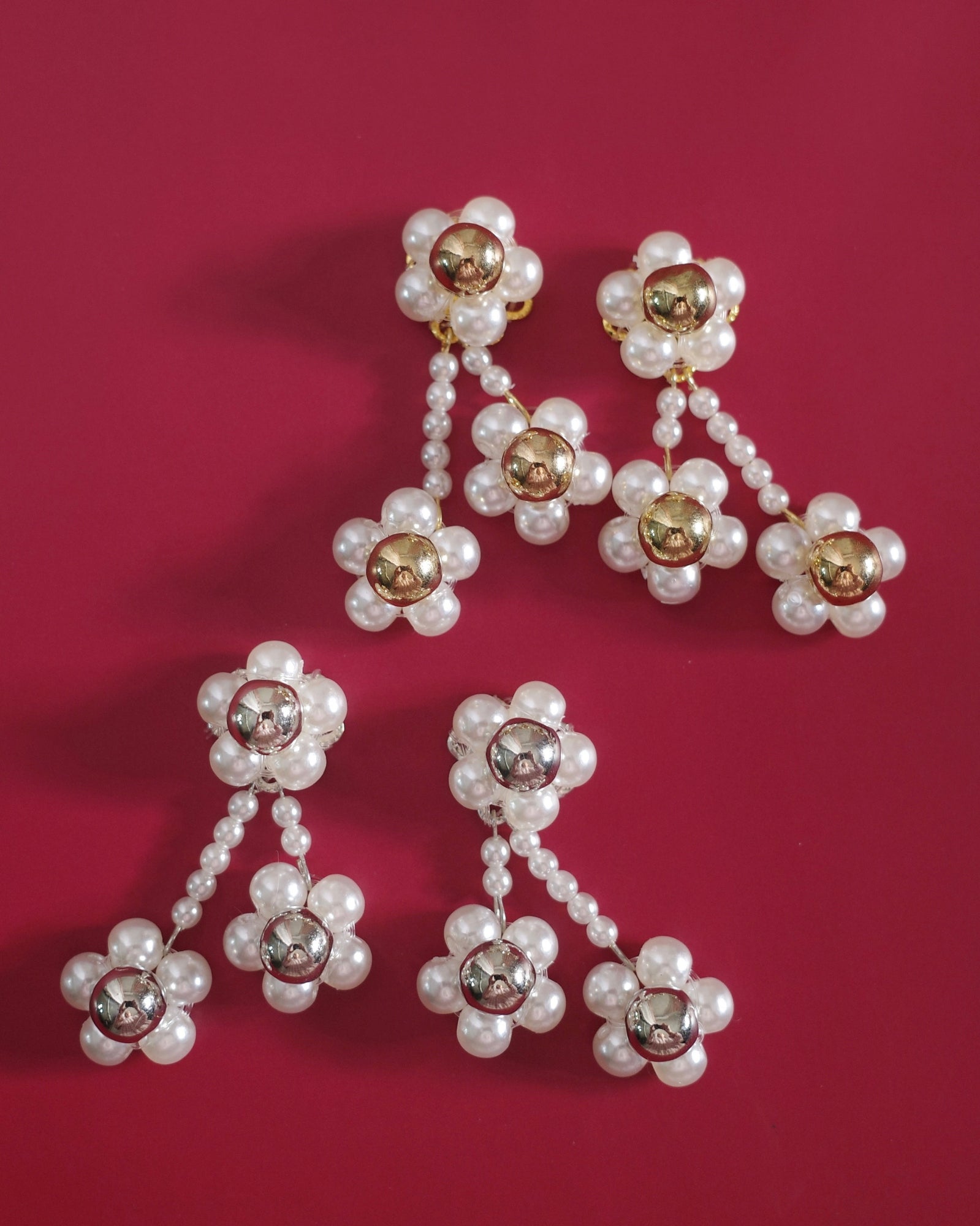 雪の華イヤリング / ピアス