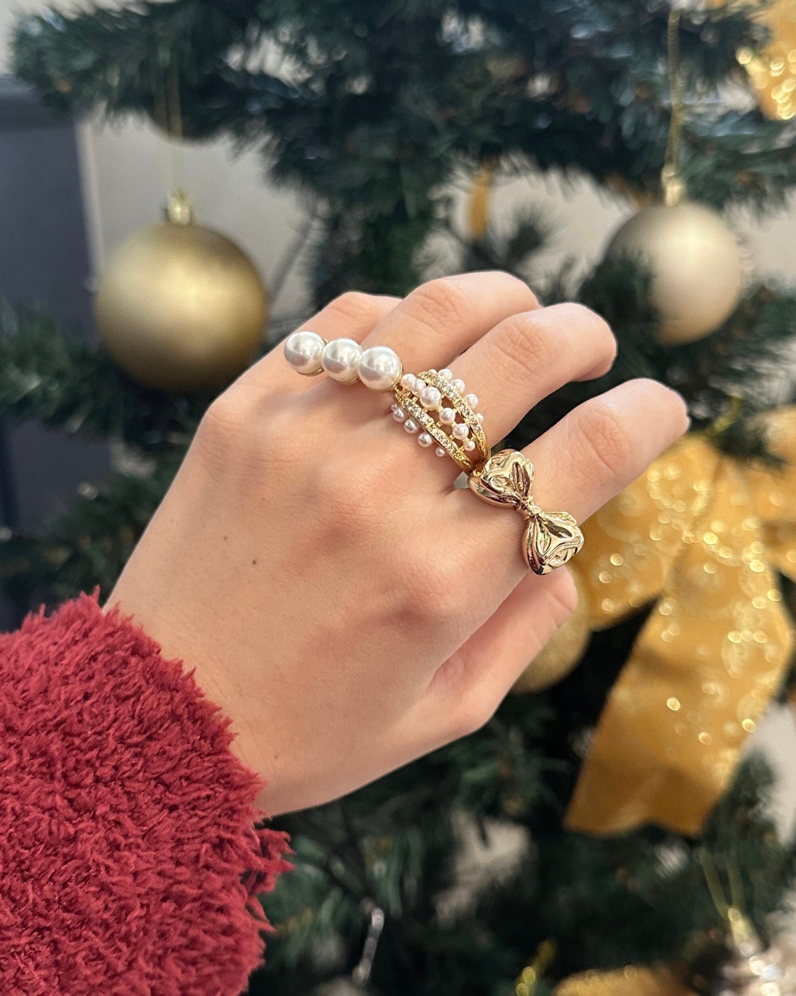 PEARL TIARA RING