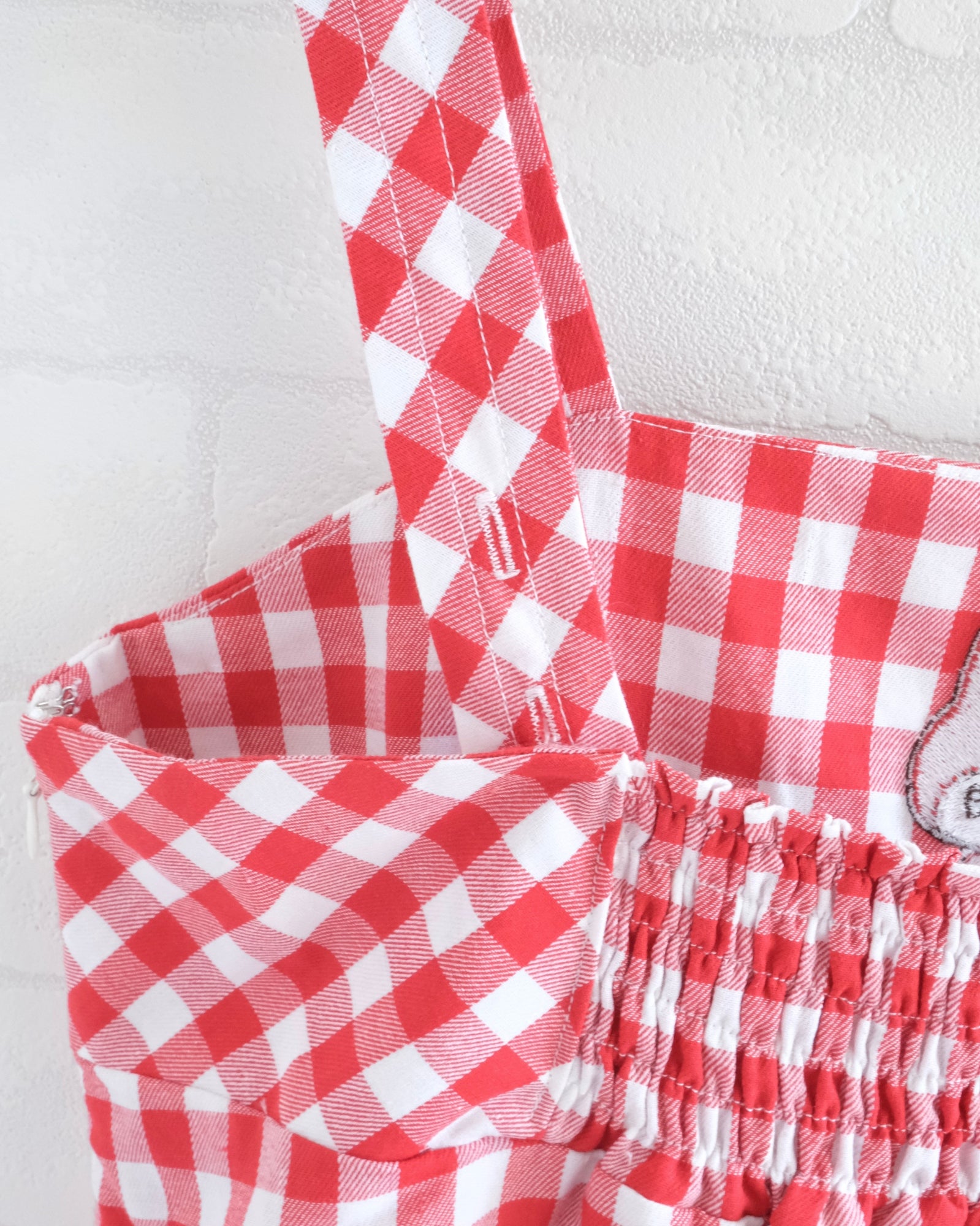 GINGHAM CHECK ONE-PIECE