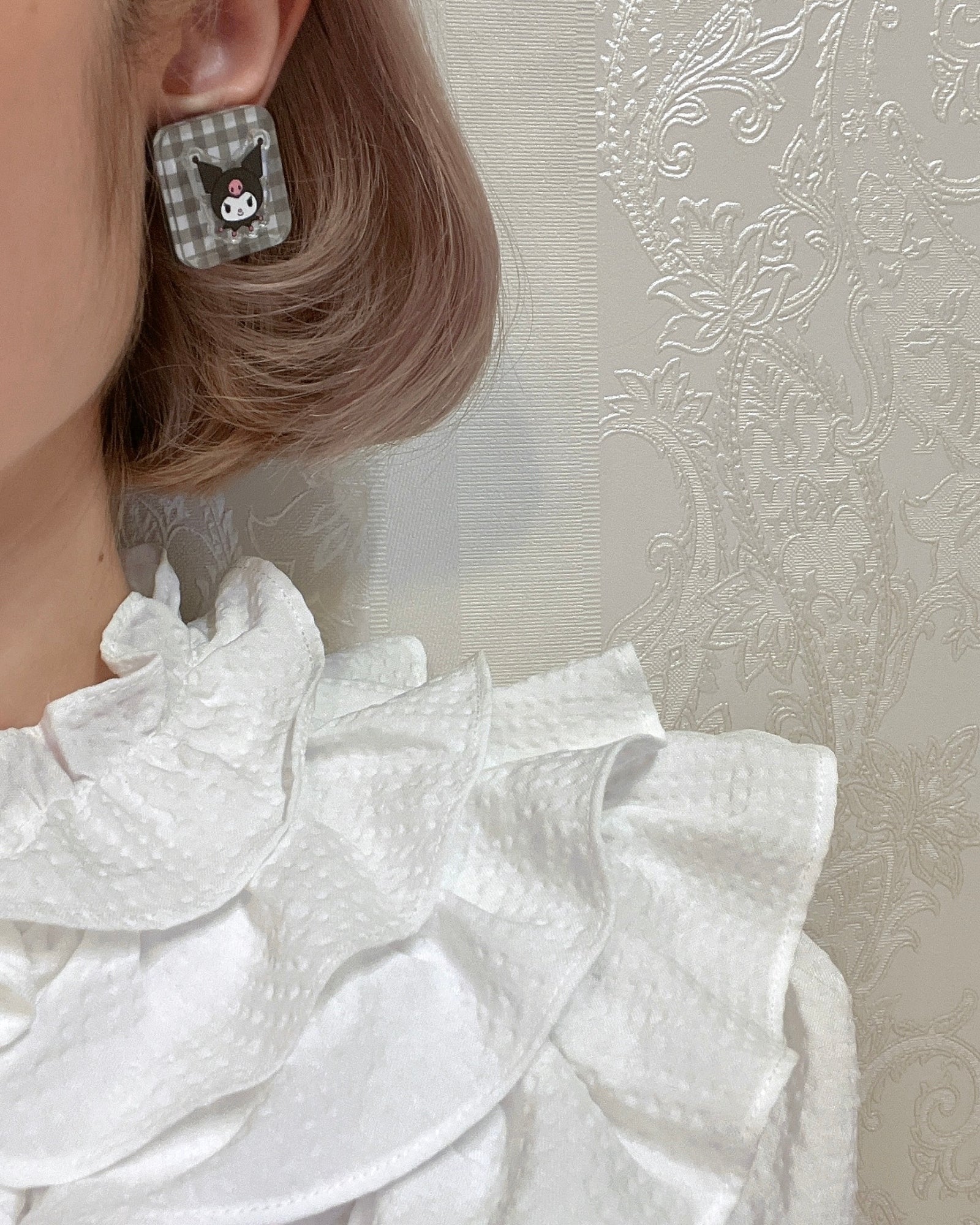 SANRIO SQUARE EARRING / PIERCE
