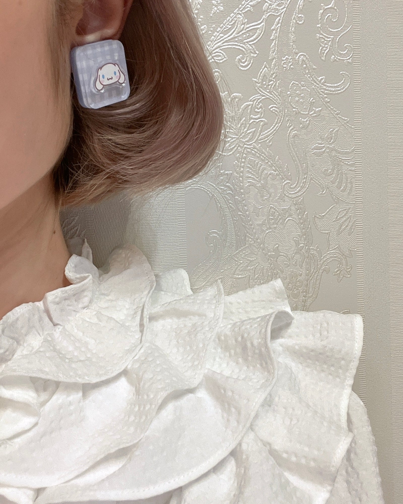 SANRIO SQUARE EARRING / PIERCE