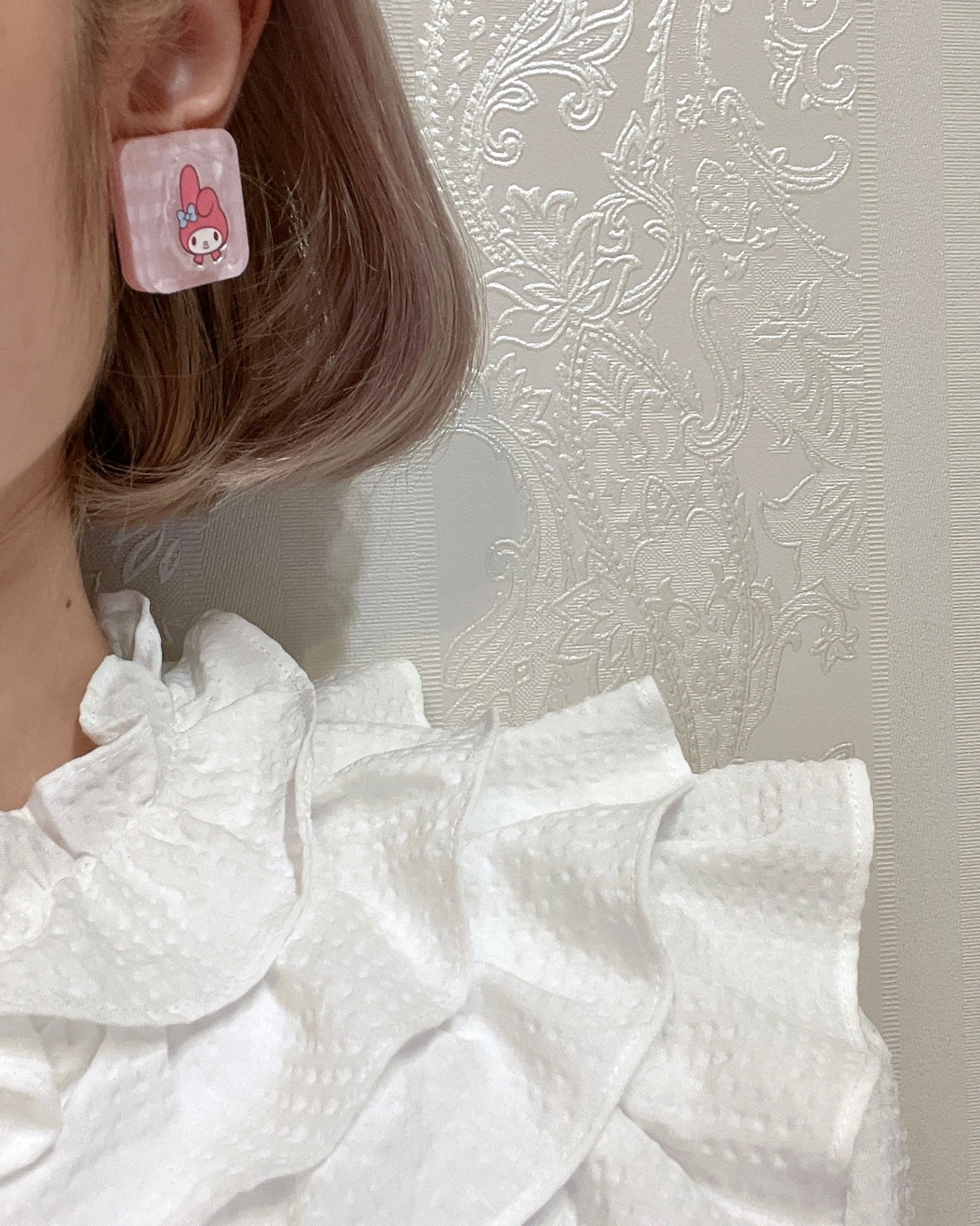 SANRIO SQUARE EARRING / PIERCE