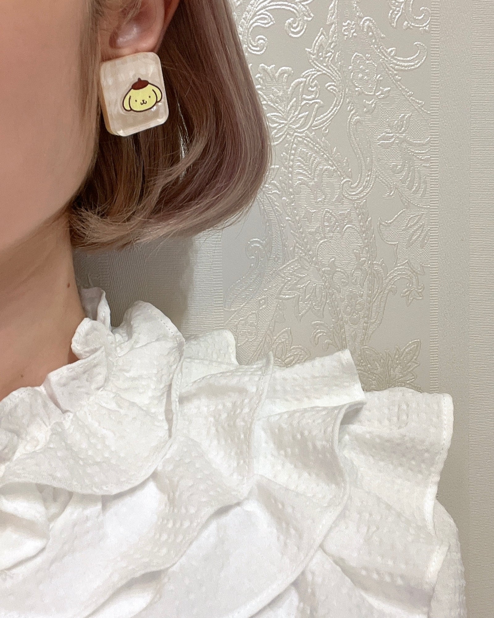 SANRIO SQUARE EARRING / PIERCE