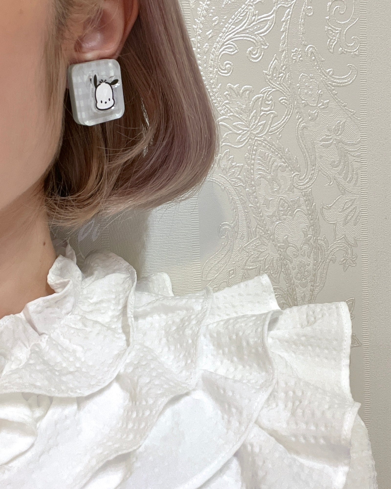 SANRIO SQUARE EARRING / PIERCE