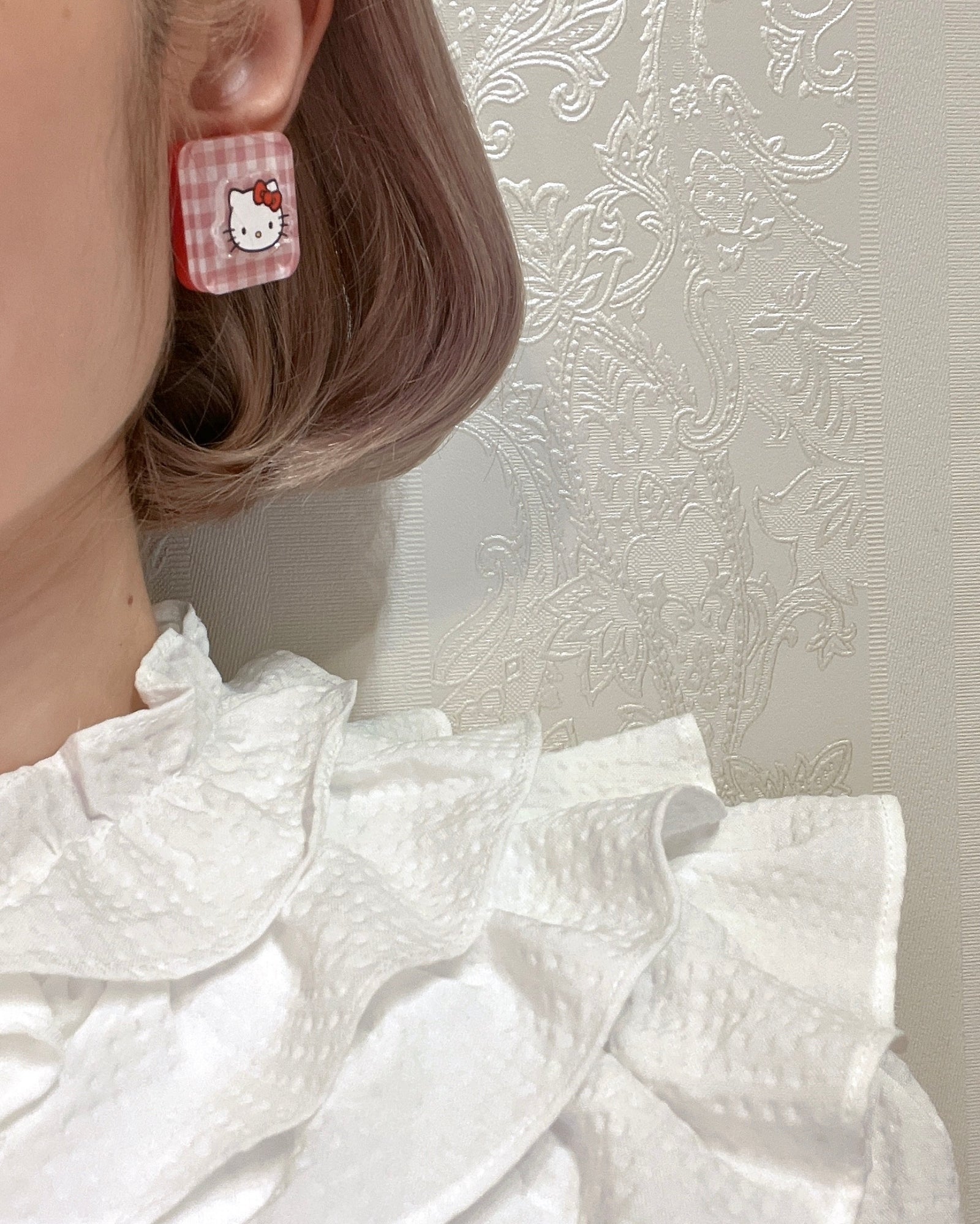 SANRIO SQUARE EARRING / PIERCE