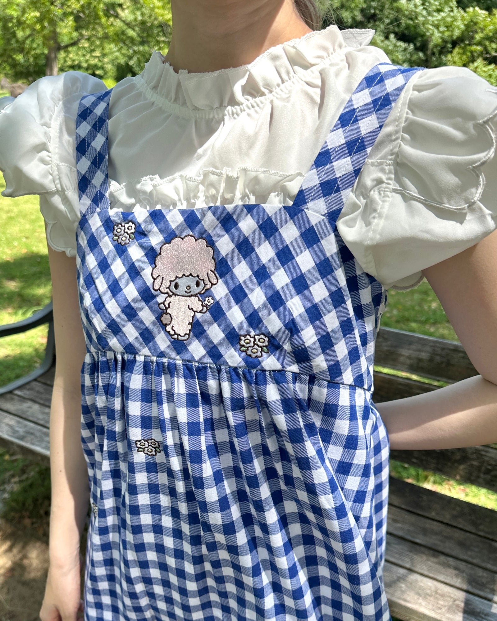 GINGHAM CHECK ONE-PIECE