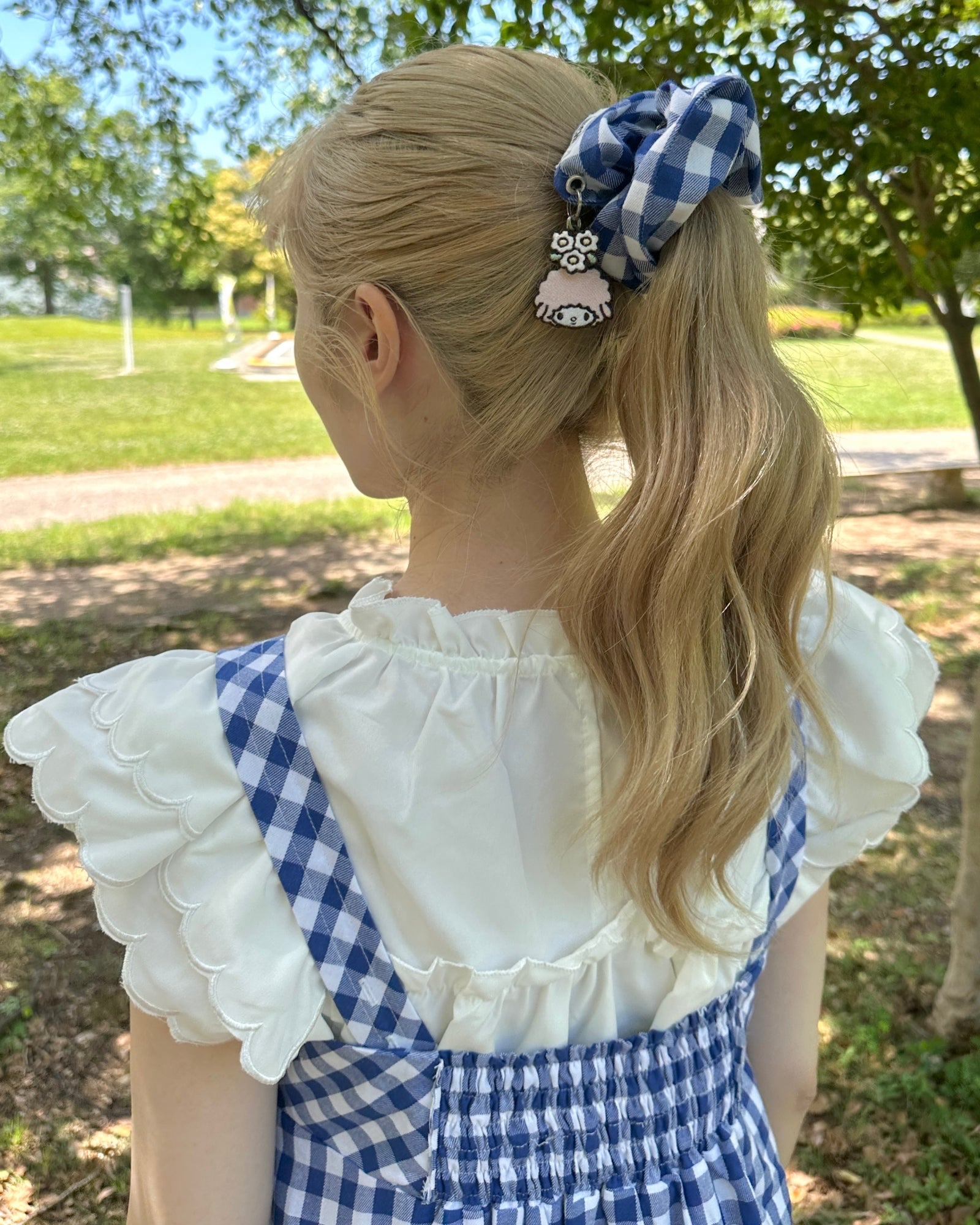 GINGHAM CHECK CHOUCHOU