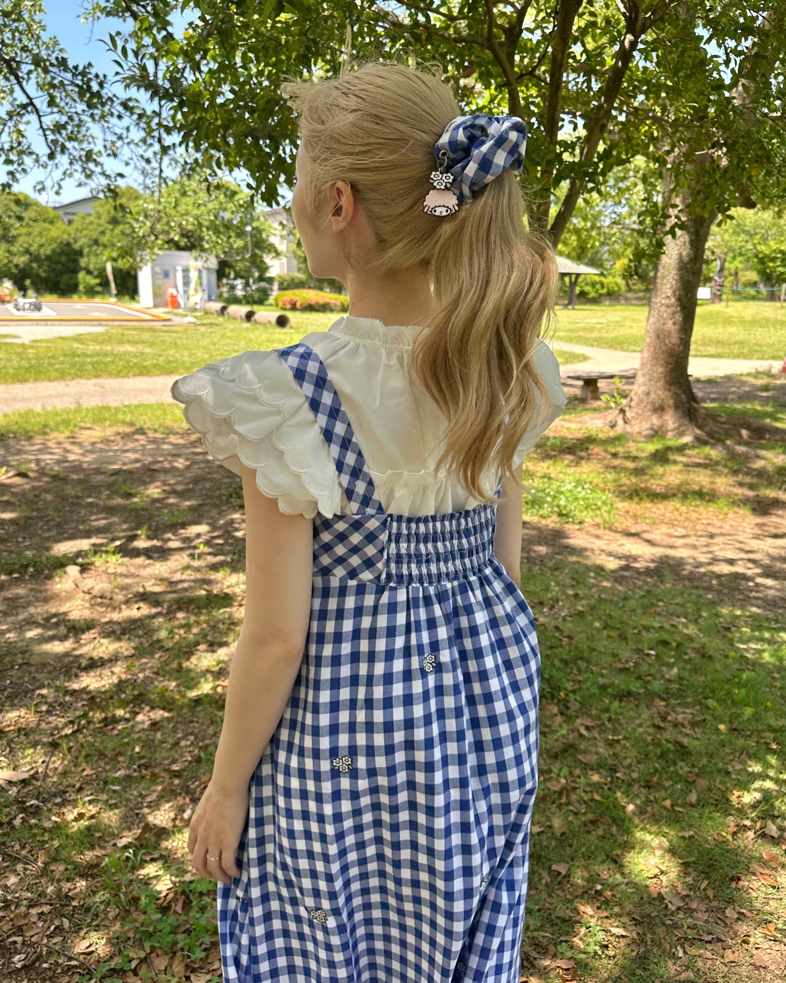GINGHAM CHECK CHOUCHOU
