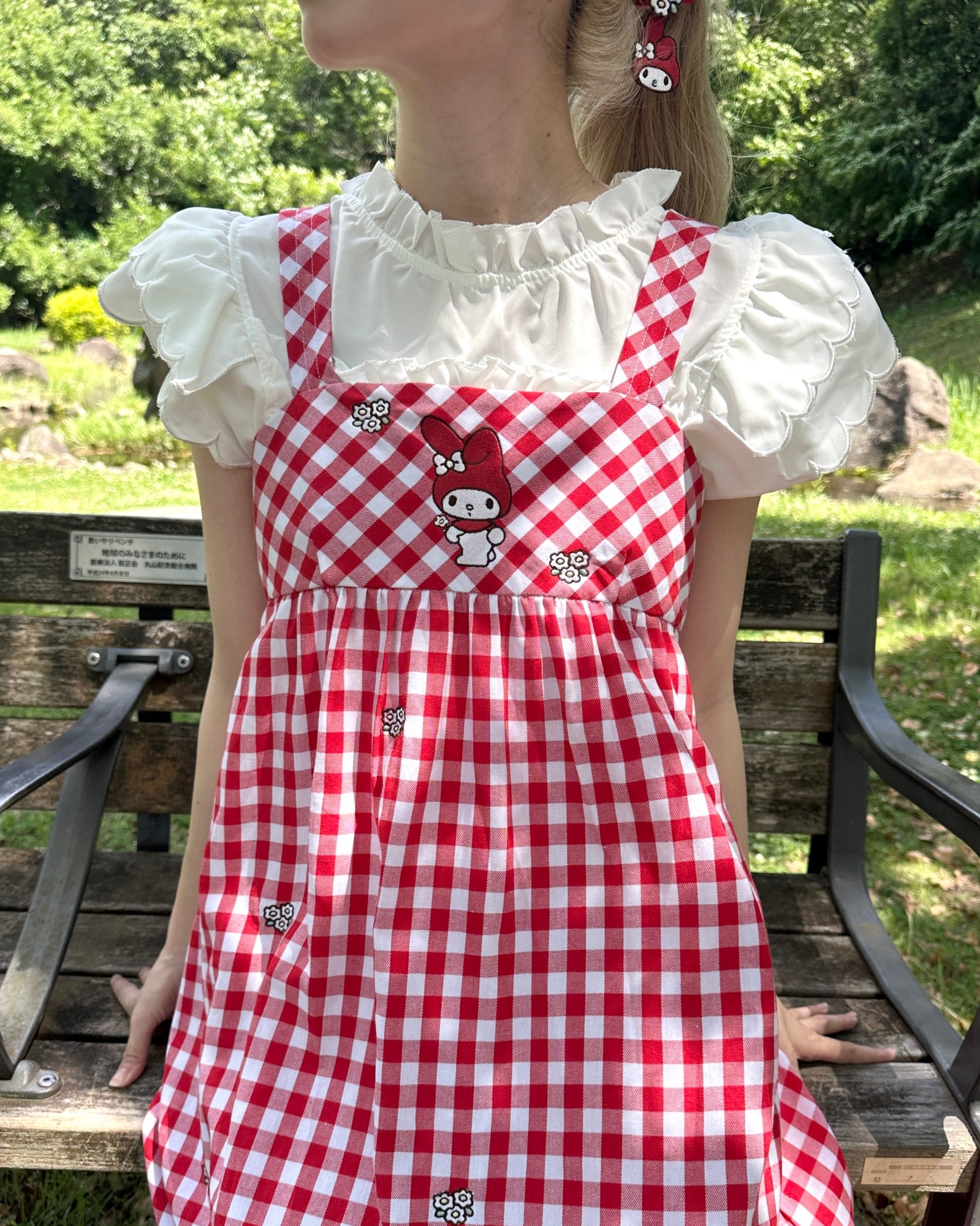 GINGHAM CHECK ONE-PIECE
