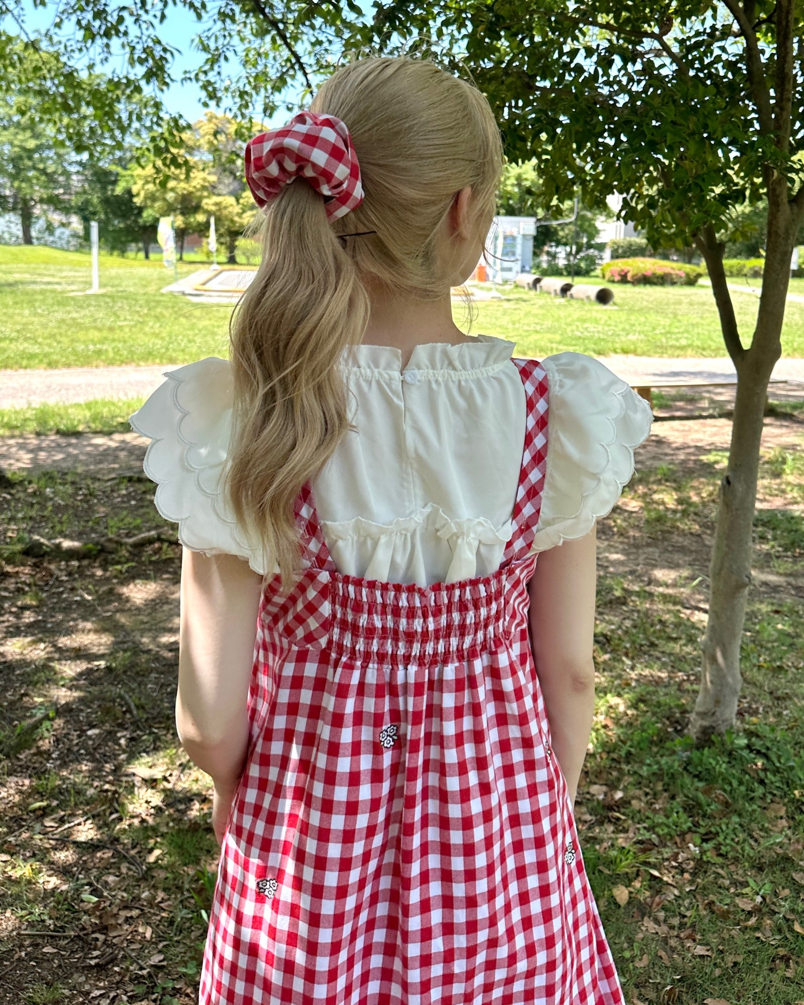 GINGHAM CHECK CHOUCHOU