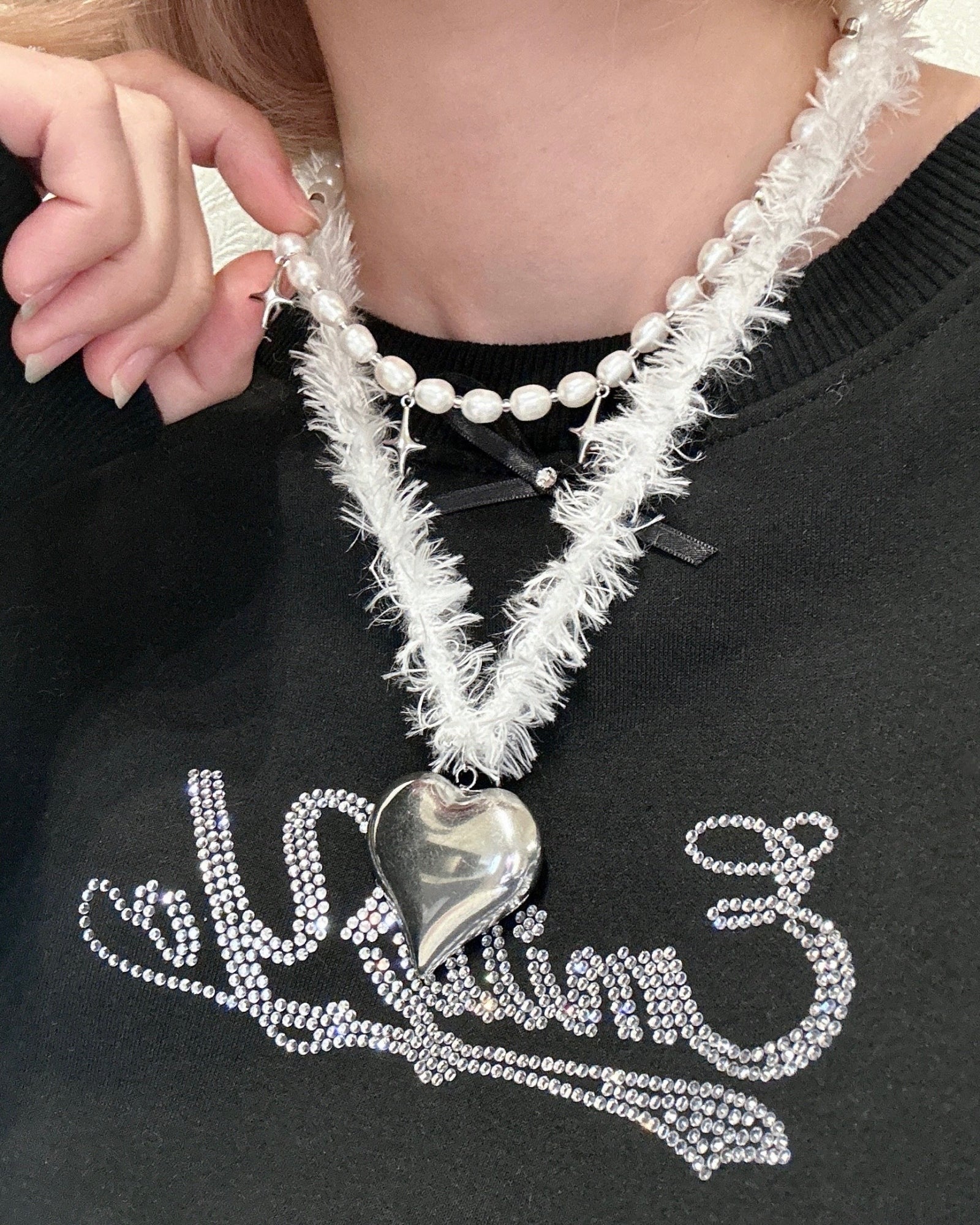 HEART FUR NECKLACE