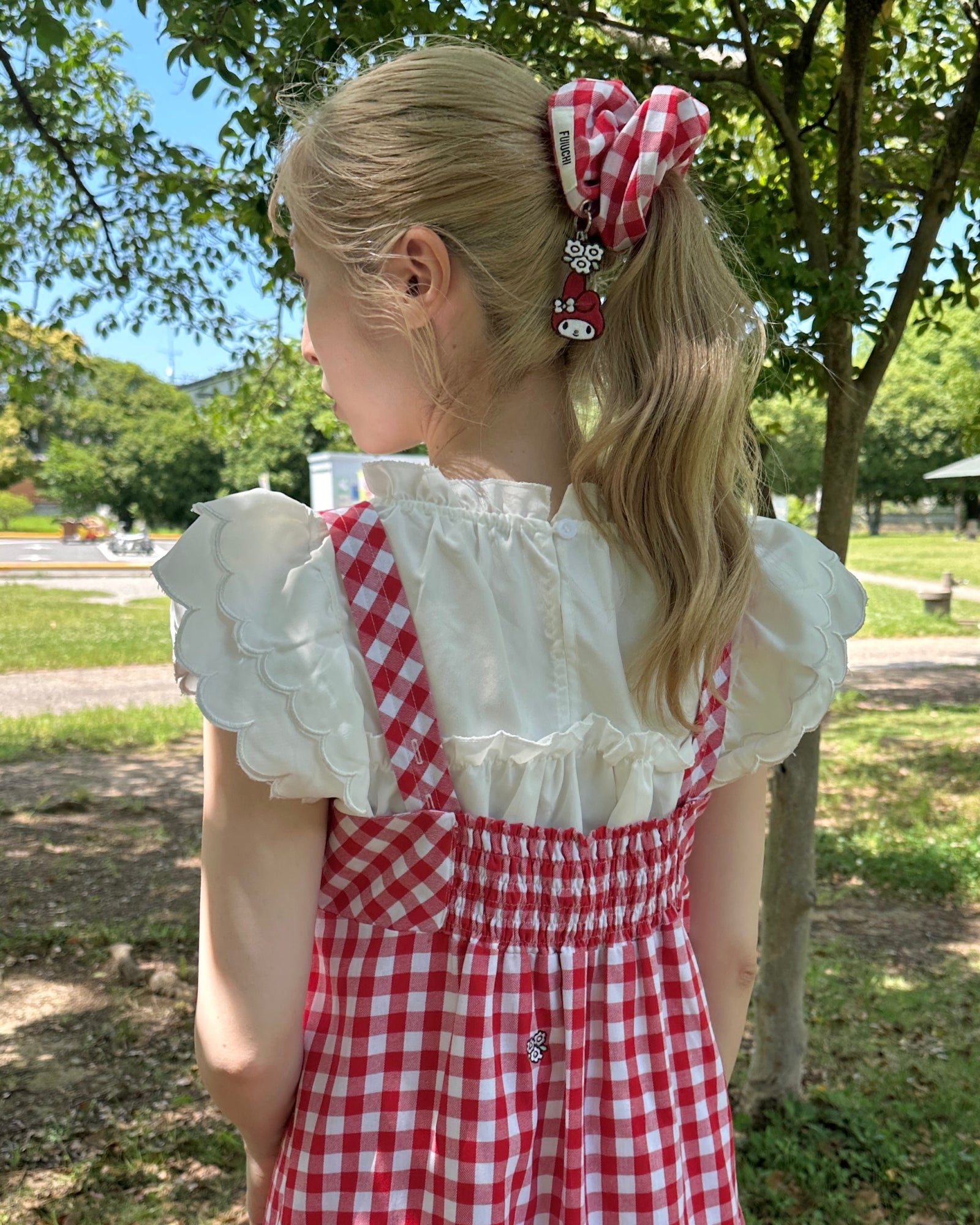 GINGHAM CHECK CHOUCHOU