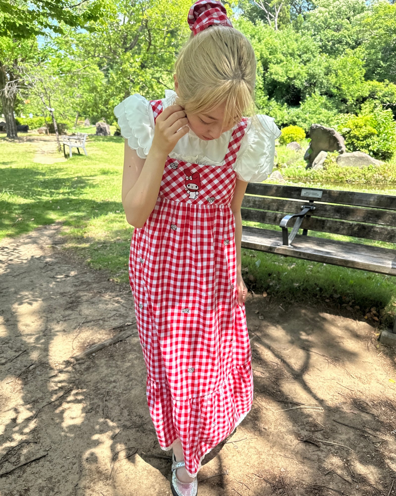 GINGHAM CHECK CHOUCHOU
