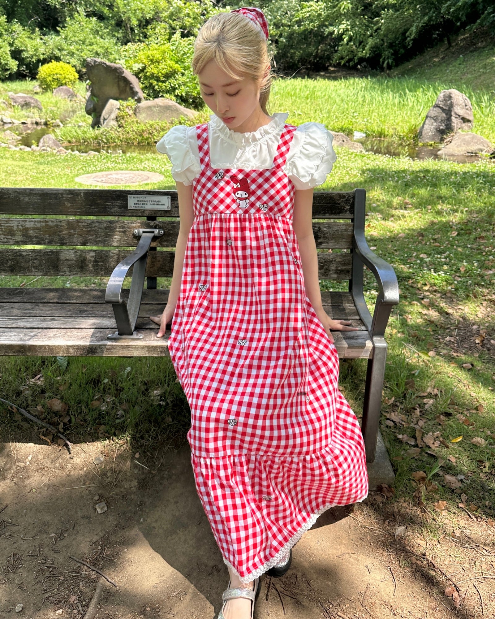 GINGHAM CHECK ONE-PIECE