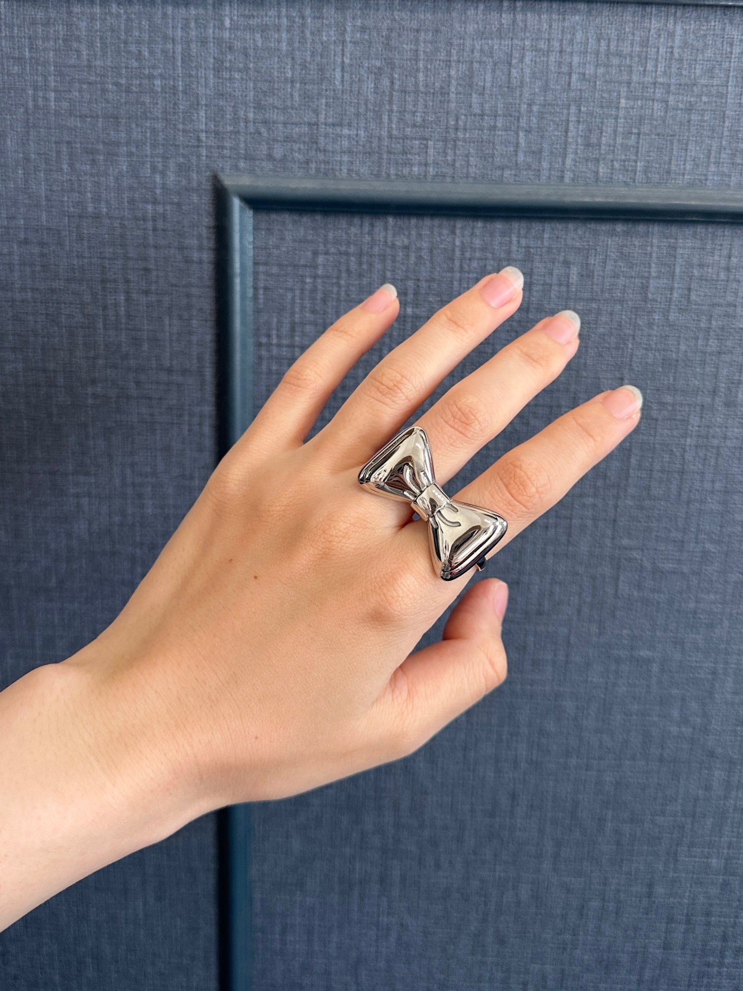 BOW DOUBLE FINNGER RING