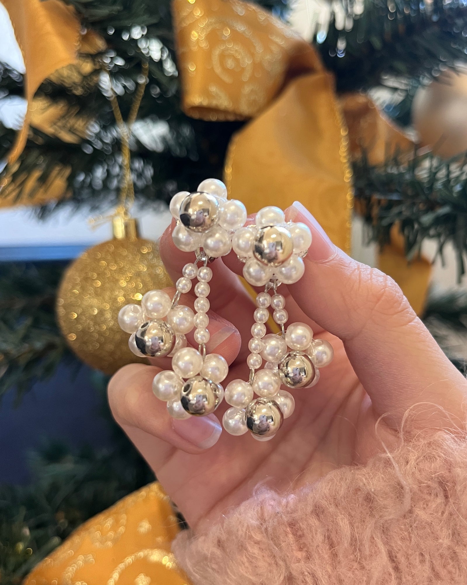 雪の華イヤリング / ピアス