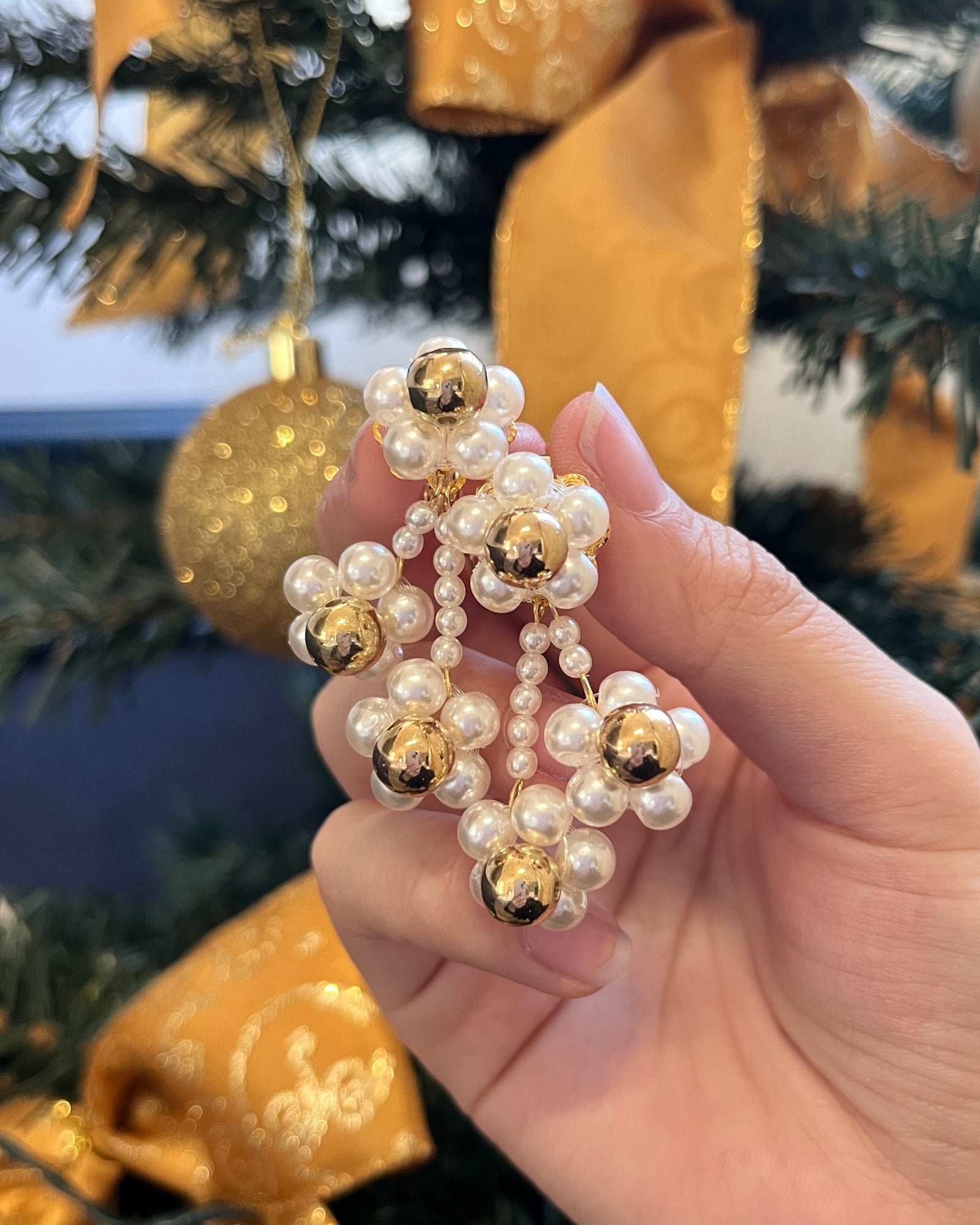 雪の華イヤリング / ピアス