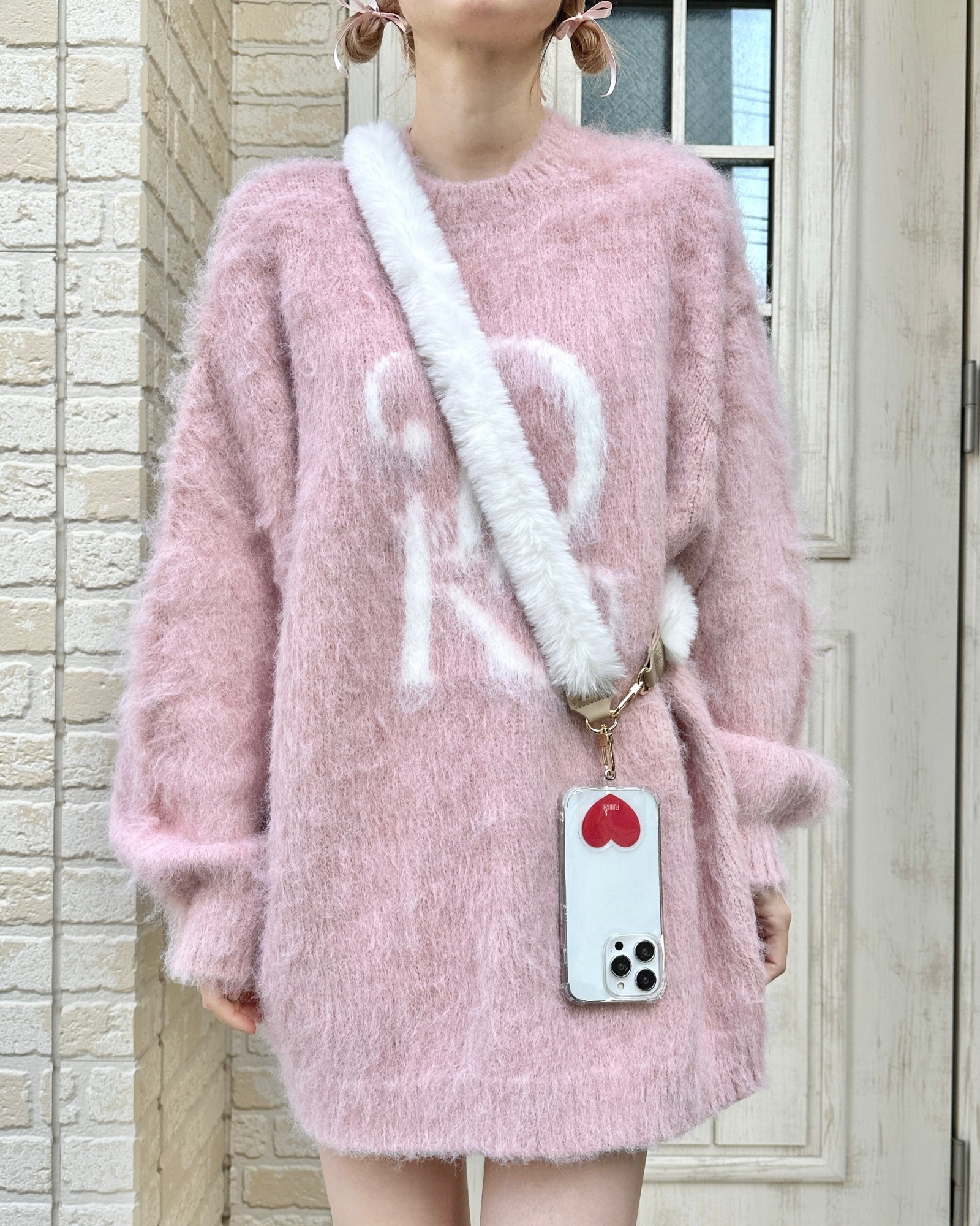 FUR SHOULDER STRAP
