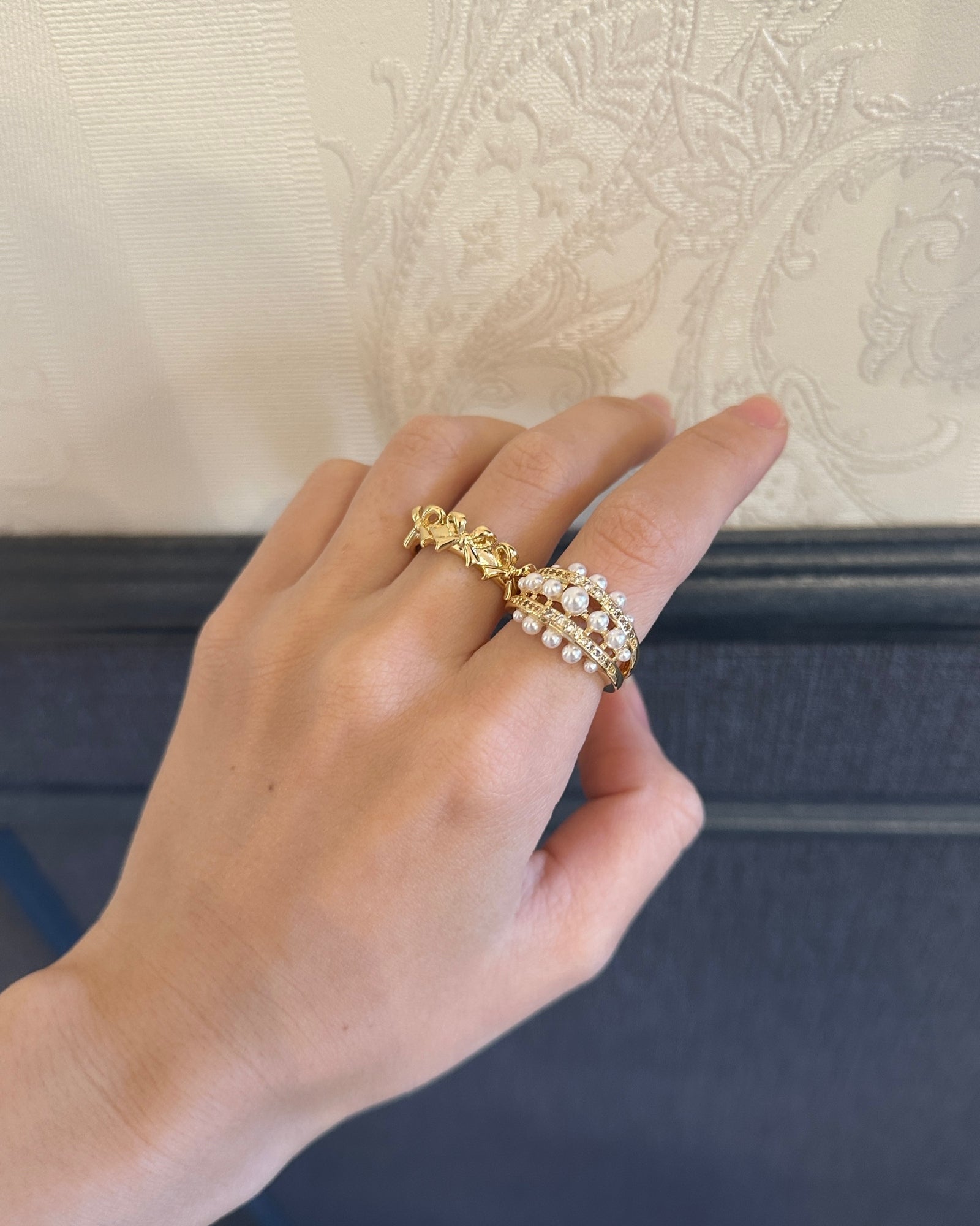 PEARL TIARA RING