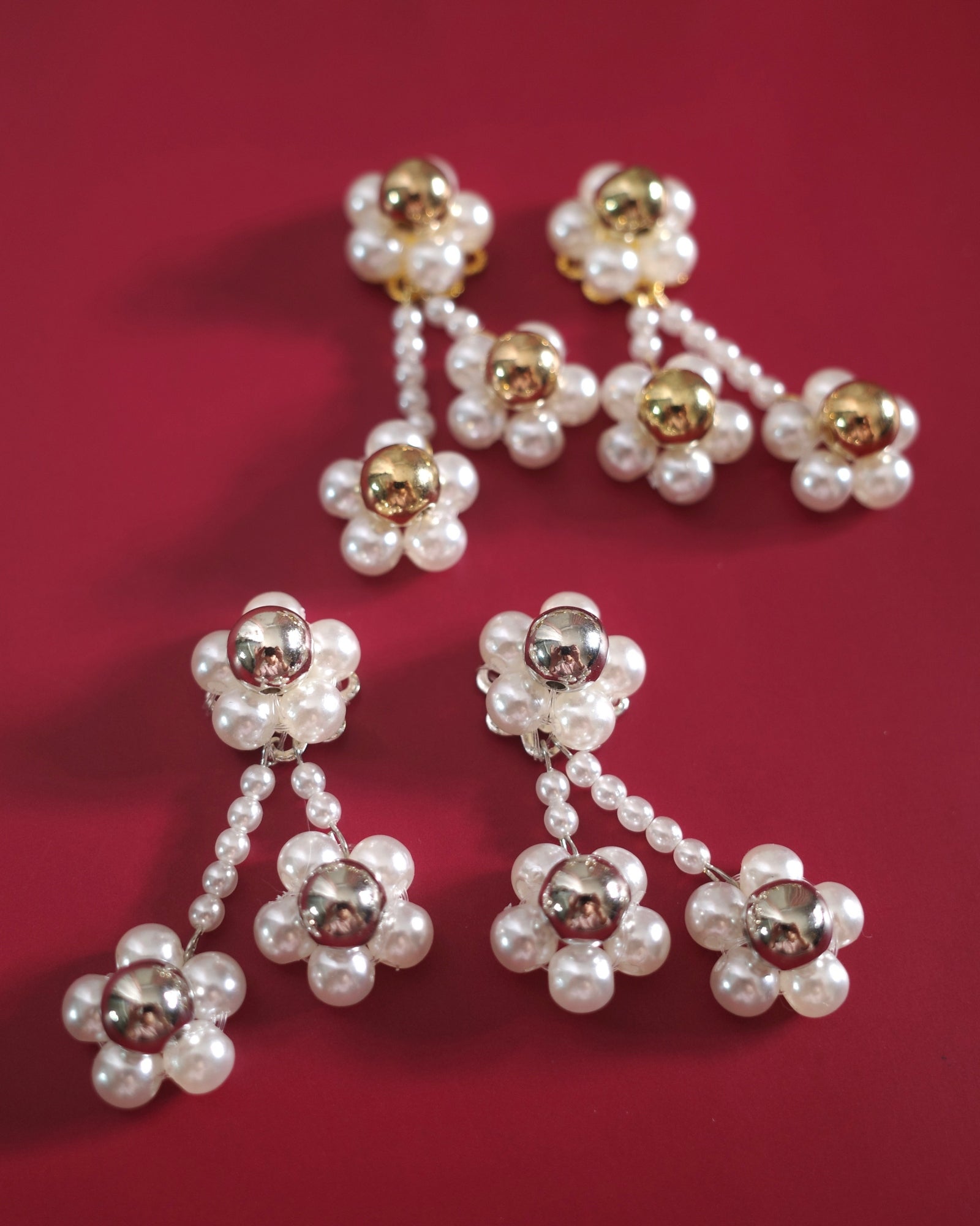 雪の華イヤリング / ピアス