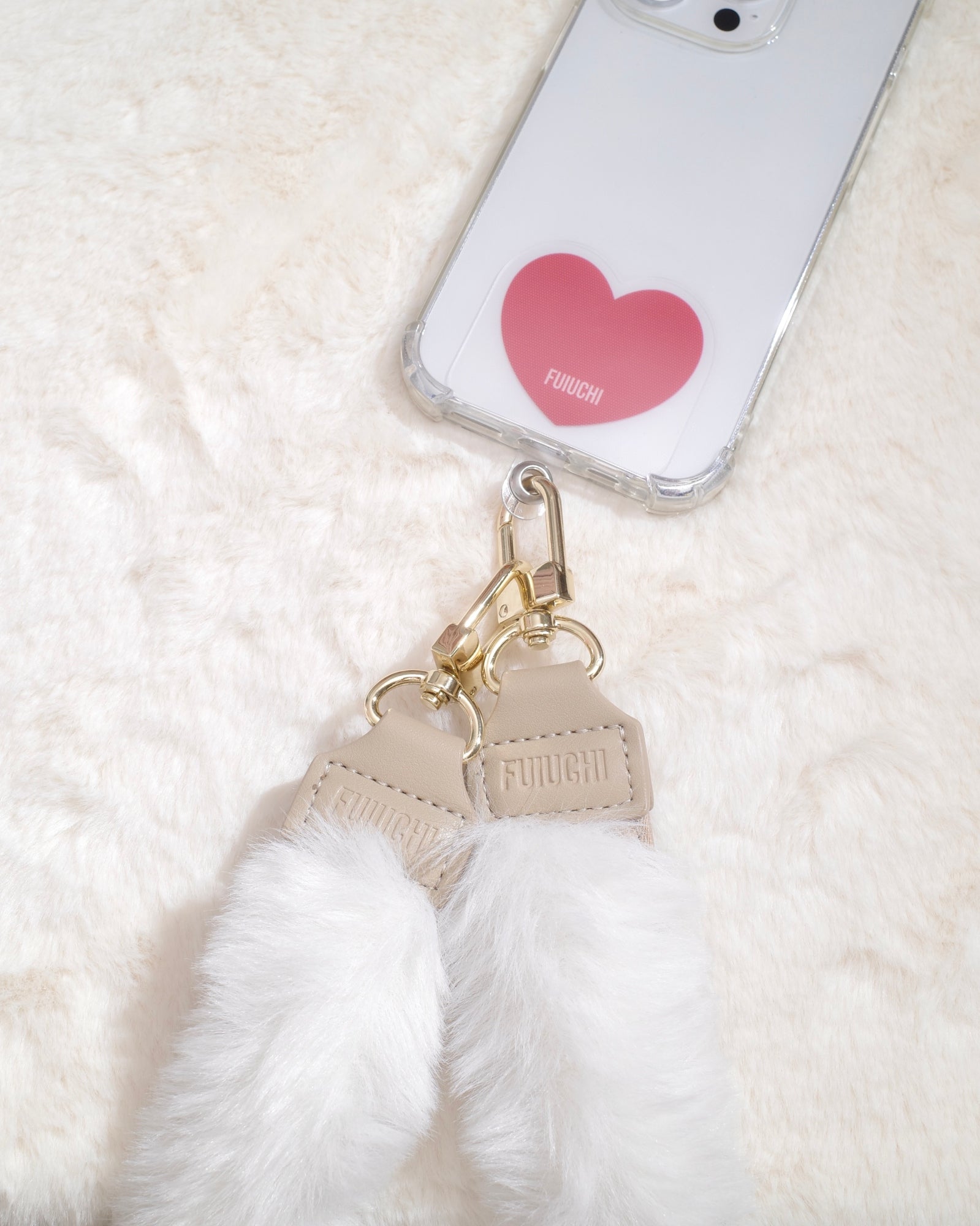 FUR SHOULDER STRAP