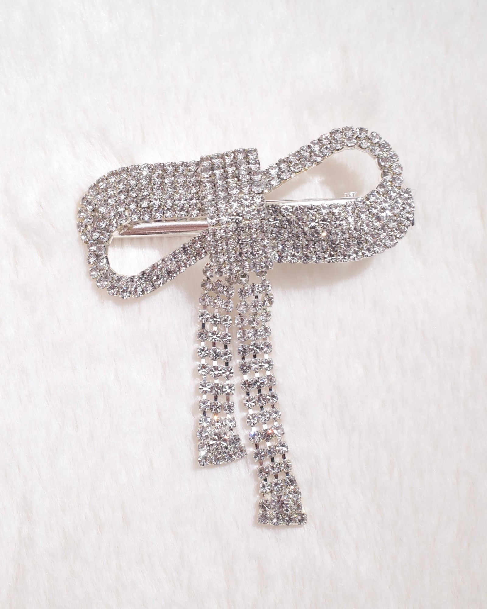 LIGHT STONE RIBBON CLIP