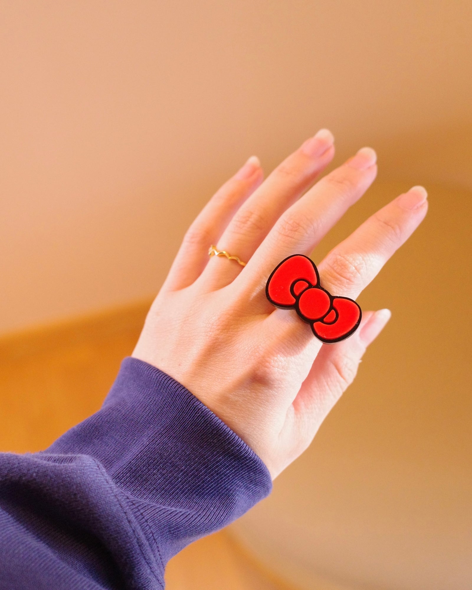 HELLO KITTY RIBBON RING