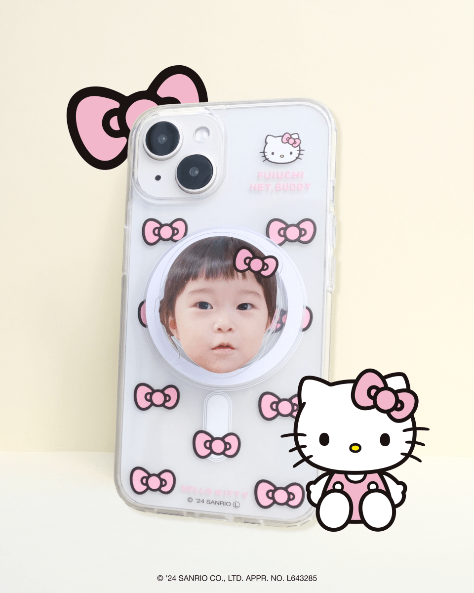 ViVi掲載【HELLO,KITTY】リボンスマホケース - MagSafe対応 - HEY,BUDDY